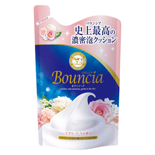 COW BRAND Bouncia Body Soap Refill - Airy Bouquet (360ml)