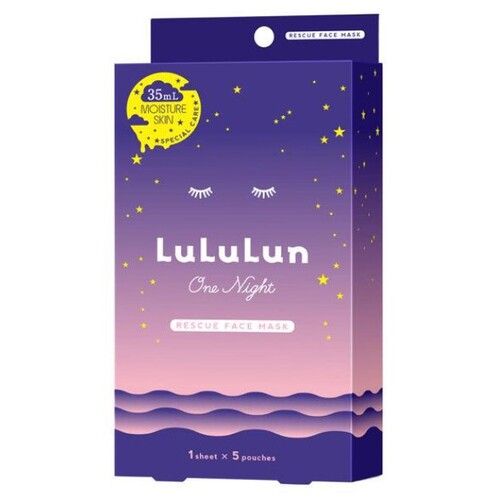 LULULUN One Night Rescue Face Mask (5PCs)