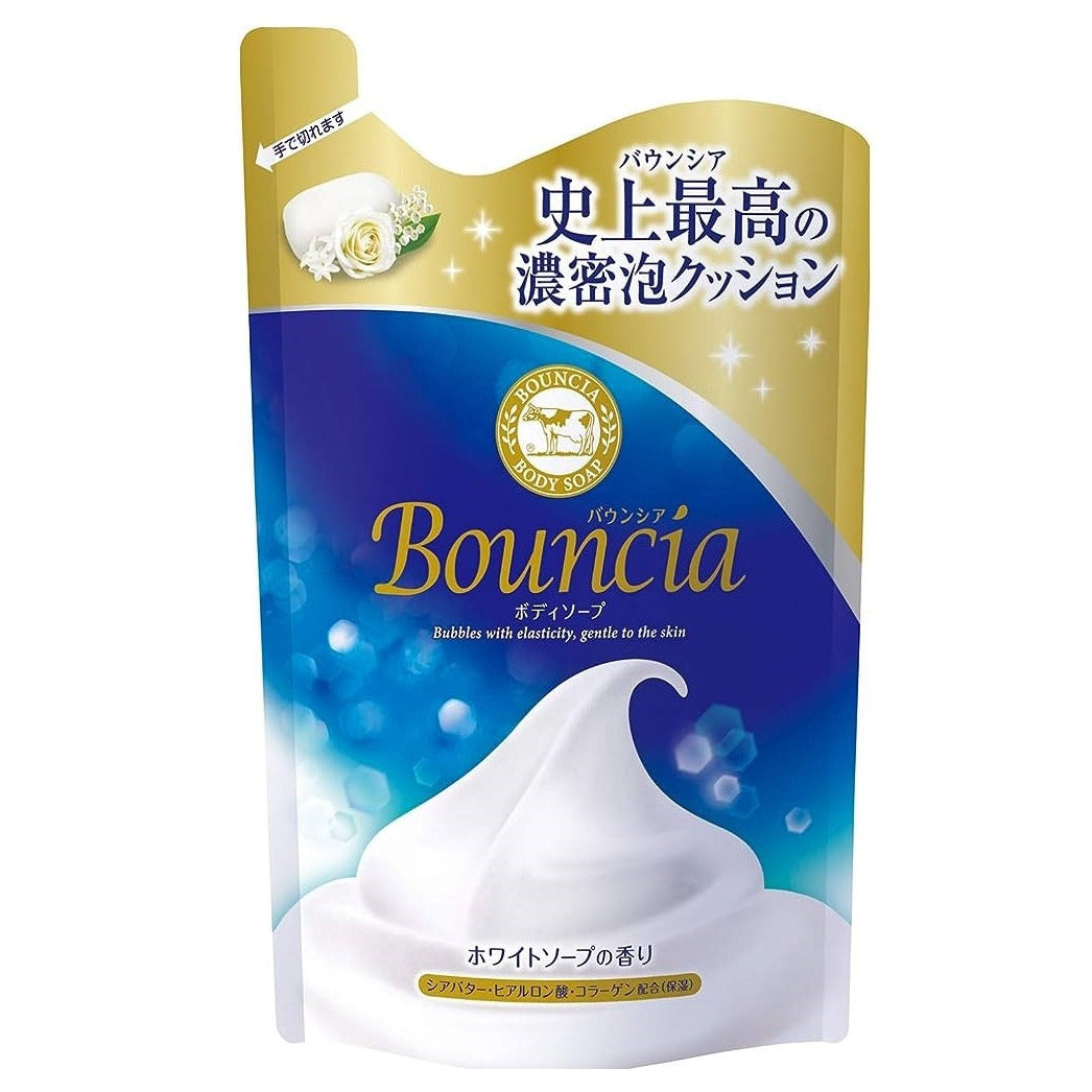 COW BRAND Bouncia Body Soap Refill - White Bouquet (400ml)