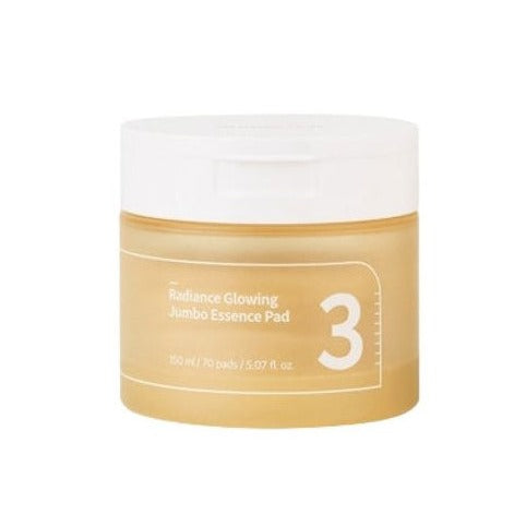 numbuzin No.3 Radiance Glowing Jumbo Essence Pad (70pcs)