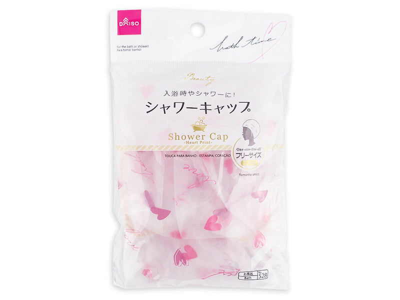 Daiso Shower Cap - Heart (1pc)