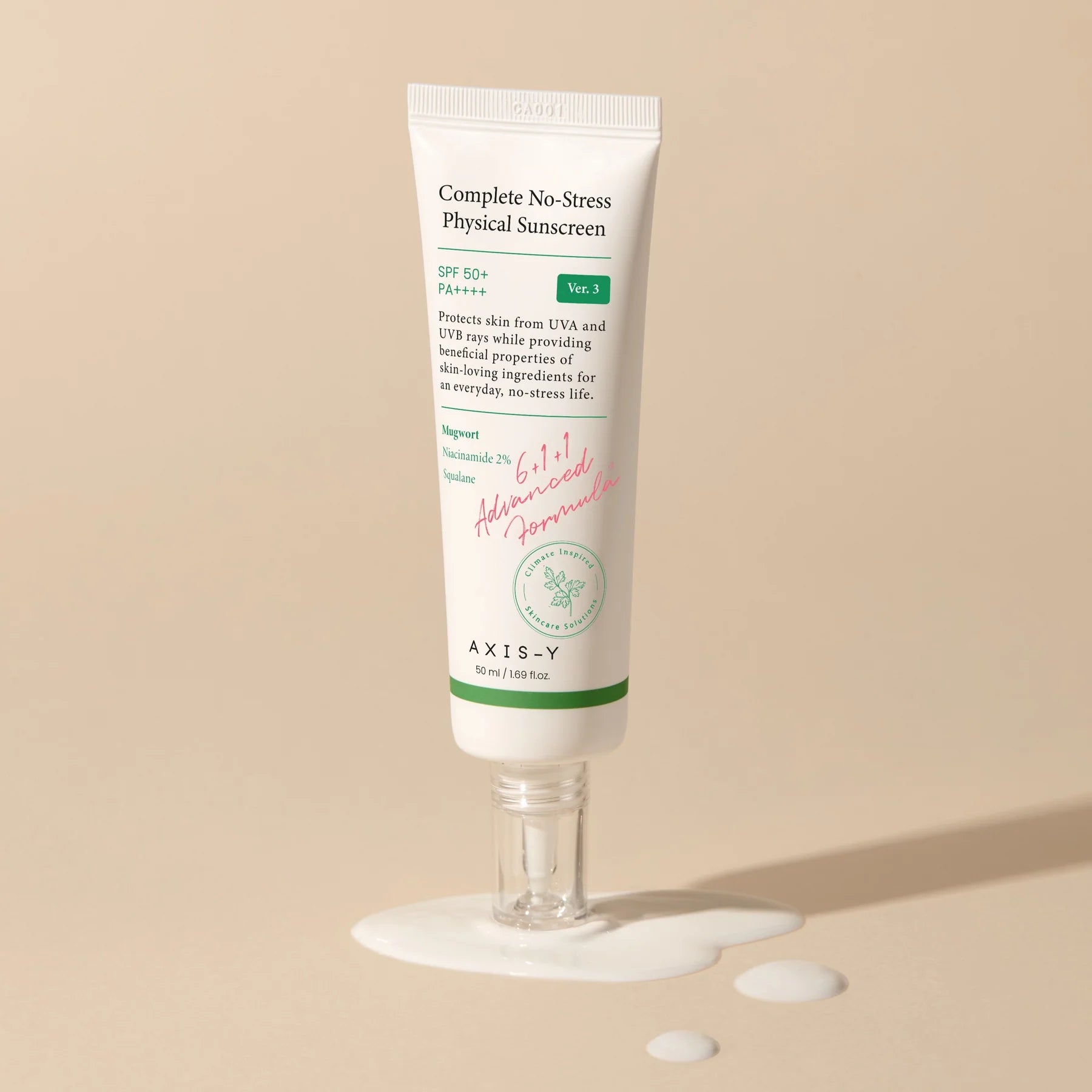 AXIS-Y Complete No-Stress Physical Sunscreen SPF 50+ PA++++ (50ml)